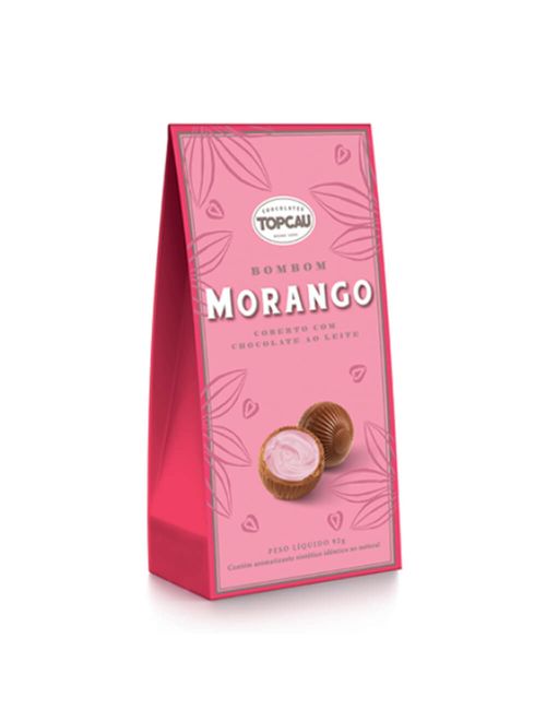 Bombom Morango 92g - Top Cau