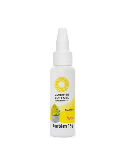 Corante Soft Gel Concentrado Amarelo 15g - Mago