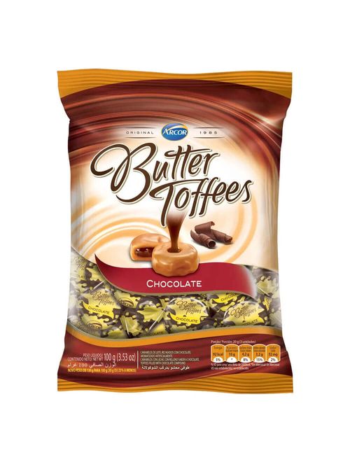 Bala Butter Toffees Chocolate 100g - Arcor