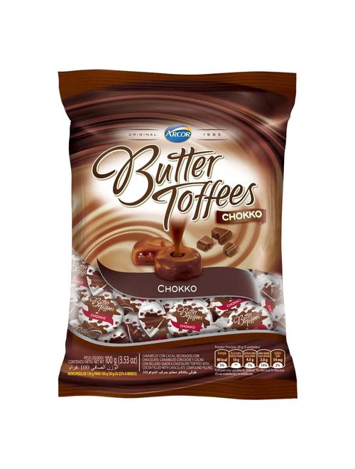 Bala Butter Toffees Chokko 100g - Arcor