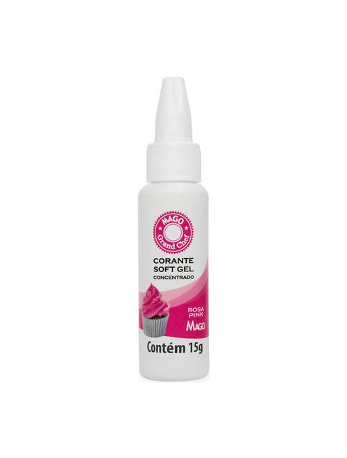 Corante Soft Gel Concentrado Rosa Pink 15g - Mago