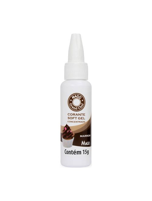 Corante Soft Gel Concentrado Marrom 15g - Mago