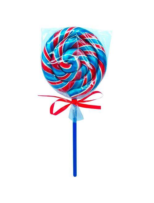 Pirulito Psicodélico Azul Vermelho 13cm - Arte e Cor