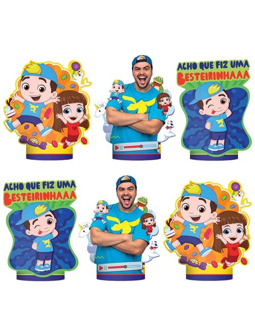 Luccas Neto 1 Decoração de Mesa c/6 - Regina