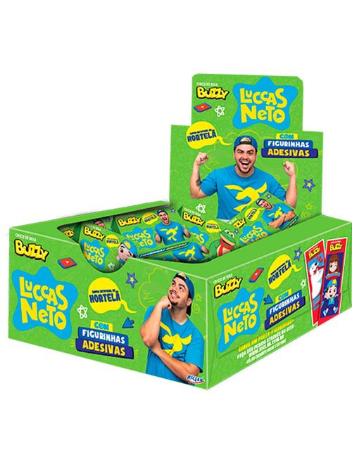 Chiclete Buzzy Luccas Neto Hortelã c/100 - Riclan