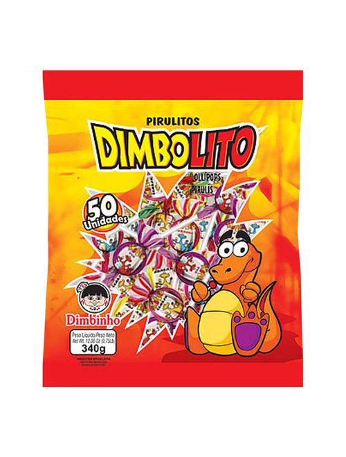 Pirulito Sortido Dimbolito 340G - Dimbinho