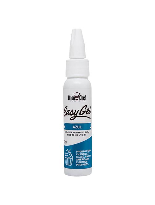 Corante Easy Gel Azul 25g - Gran Chef