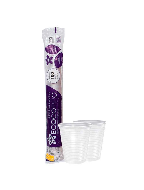 Copo Branco 200ml c/100 - Ecocoppo