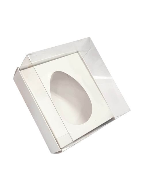 Caixa para Ovo de Colher Branca 100g - Yinpack