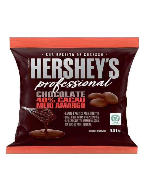 Gotas de Chocolate Meio Amargo 1,01kg - Hersheys Professional