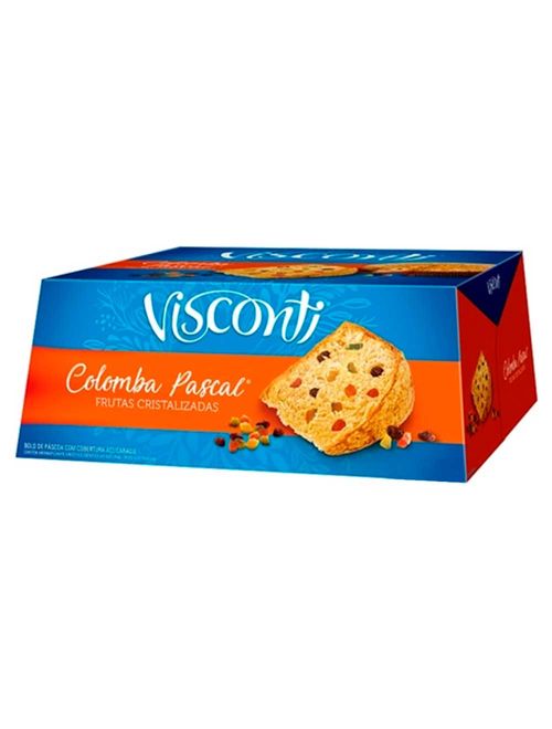 Colomba Pascal Frutas Cristalizadas 400g - Visconti