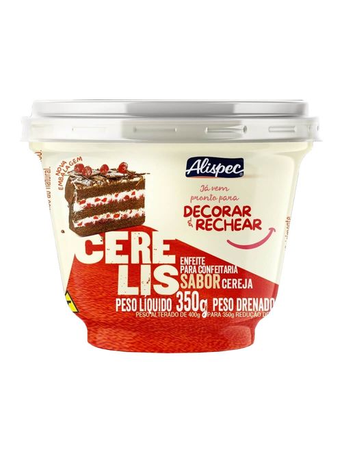 Confeito Sabor Cereja em Calda Cerelis 350g - Alispec
