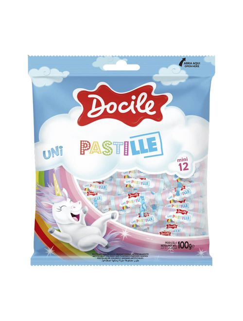 Pastilha Mini 12 Unicórnio Pastille Sortida 100g - Docile