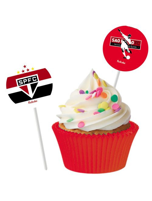 São Paulo Bandeira para Docinhos c/8 - Festcolor