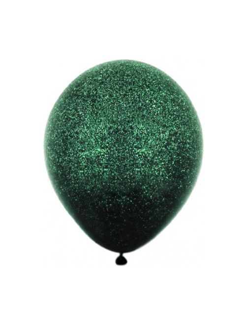 Balão com Glitter Dark Verde Tamanho 10  c/12 - Balloontech