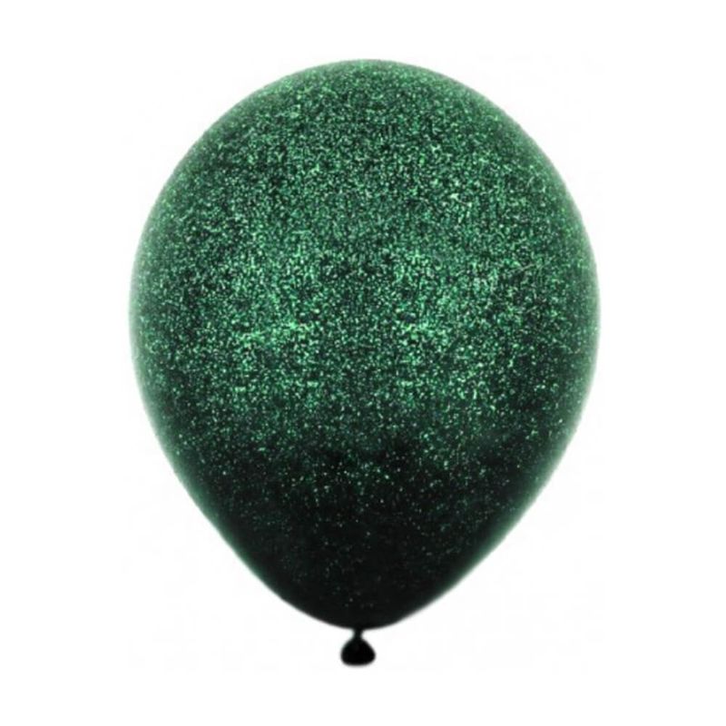 Balao-com-Glitter-Dark-Verde-Tamanho-10--c-12---Balloontech