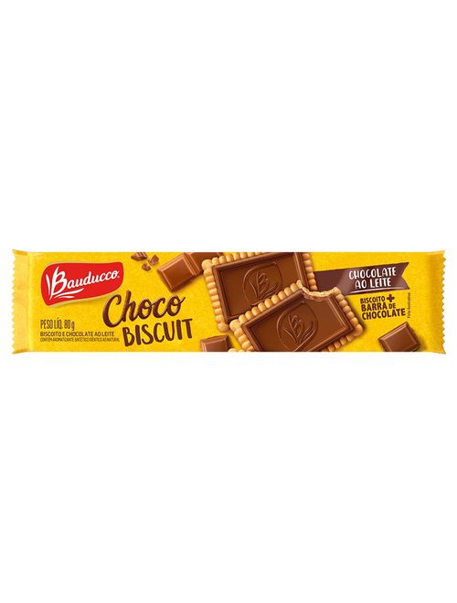Biscoito Choco Biscuit Ao Leite 80g - Bauducco