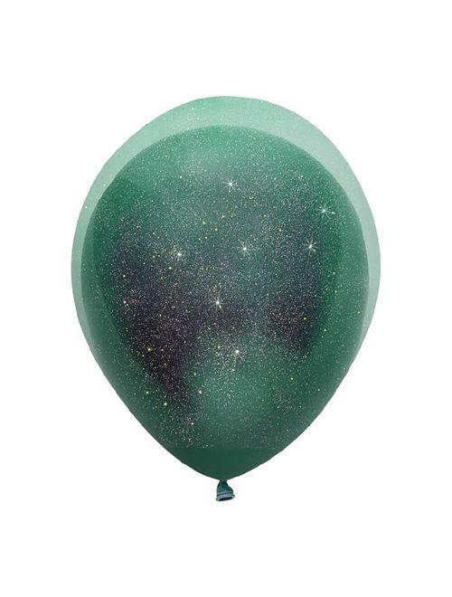 Balão Double Mix Glitter Verde Tamanho 10 c/12 - Balloontech