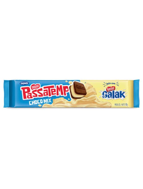 Biscoito Passatempo Recheado Galak 96g - Nestlé