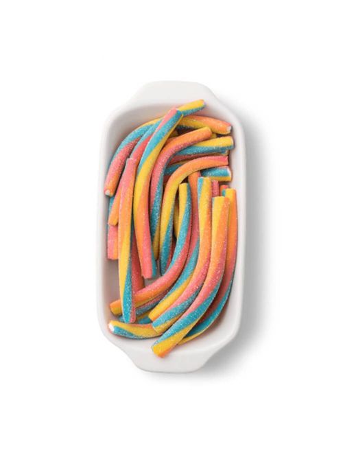 Canudinho Bala de Gelatina Morango Cítrico Color 15g c/12 - Docile