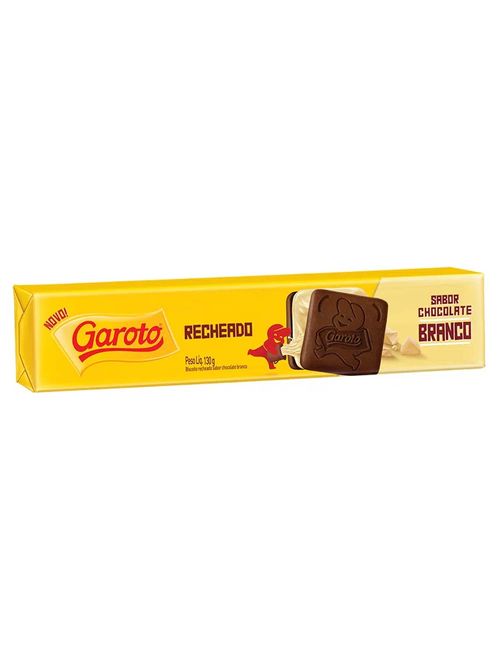 Biscoito Recheado Chocolate Branco 130g - Garoto
