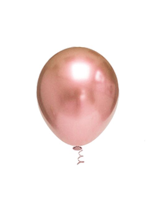 Balão Redondo Platino Rosê Gold Tamanho 5 c/25 - Pic Pic