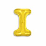 Balao-Metalizado-16----40cm-Ouro-Letra-I---Make