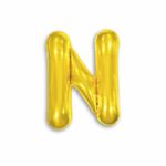 Balao-Metalizado-16----40cm-Ouro-Letra-N---Make
