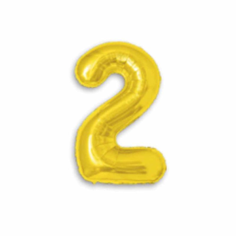 Balao-Metalizado-16----40cm-Ouro-Numero-2---Make