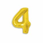 Balao-Metalizado-16----40cm-Ouro-Numero-4---Make