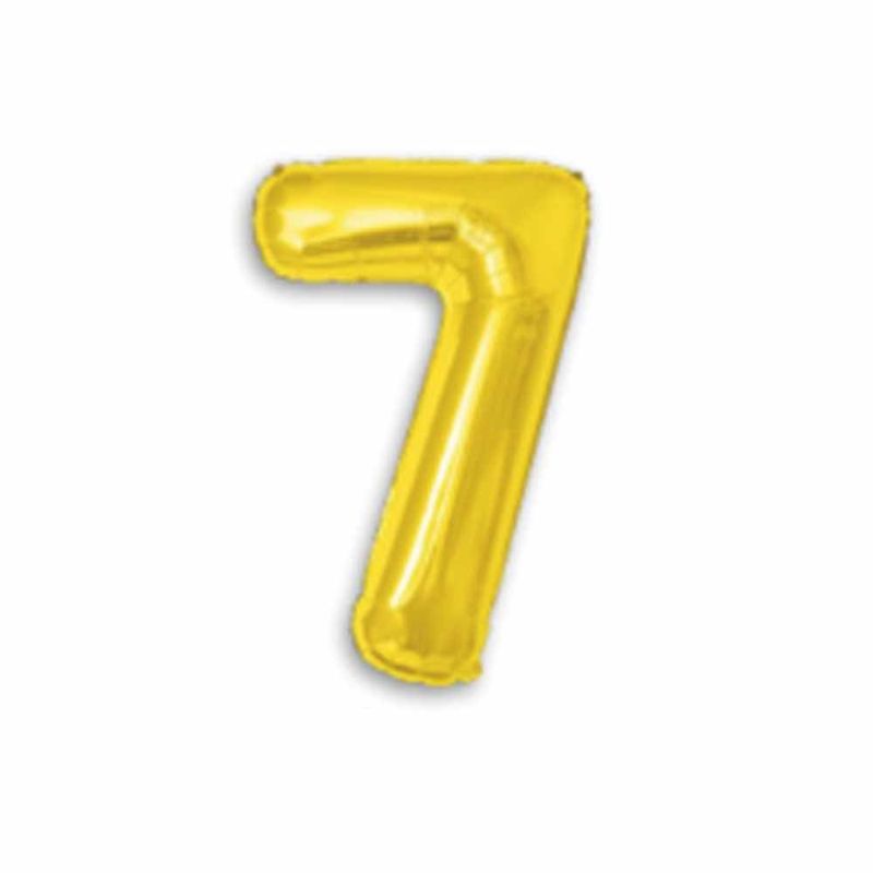 Balao-Metalizado-16----40cm-Ouro-Numero-7---Make