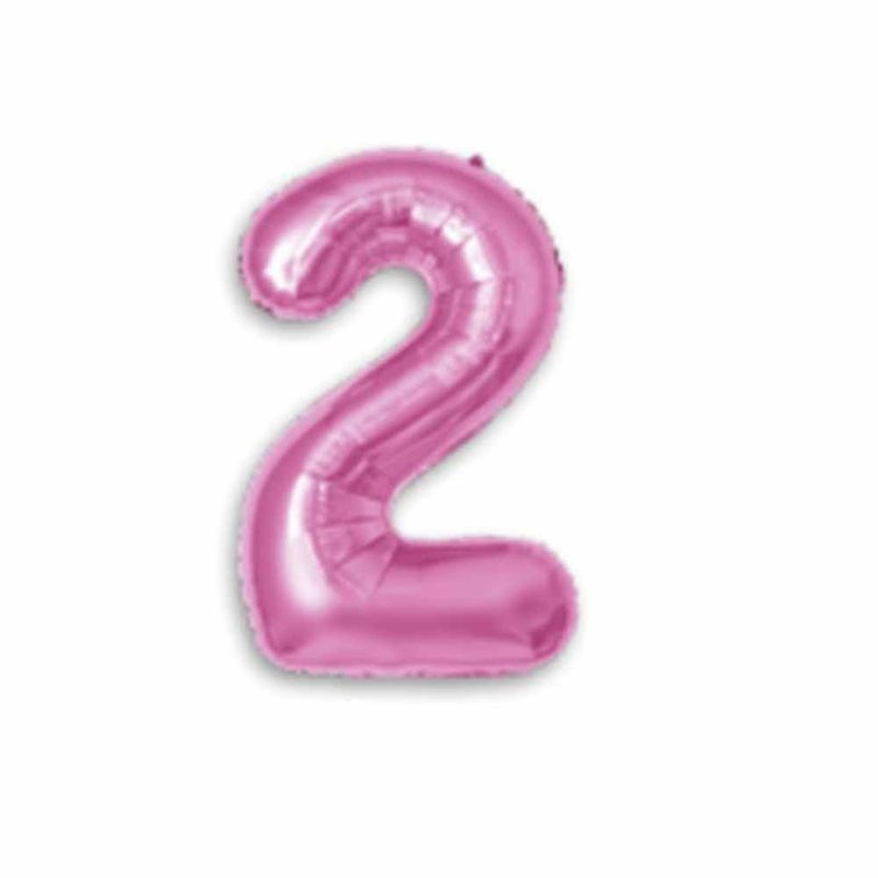 Balao-Metalizado-16----40cm-Pink-Numero-2---Make