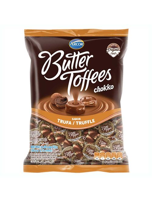 Bala Butter Toffees Chokko Trufa 500g - Arcor