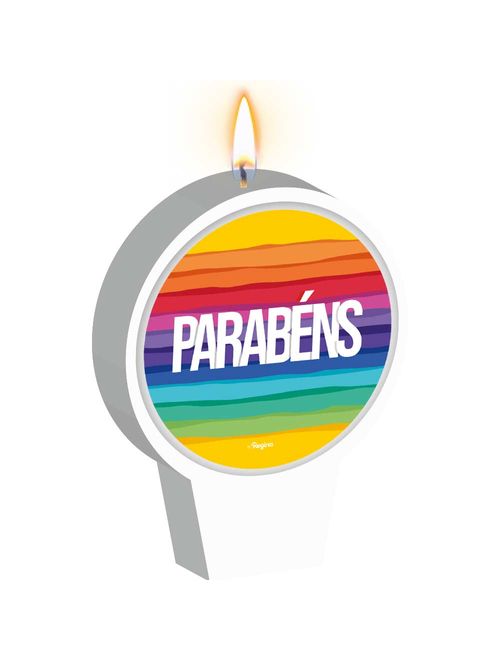 Arco-Íris Vela Decorativa - Regina