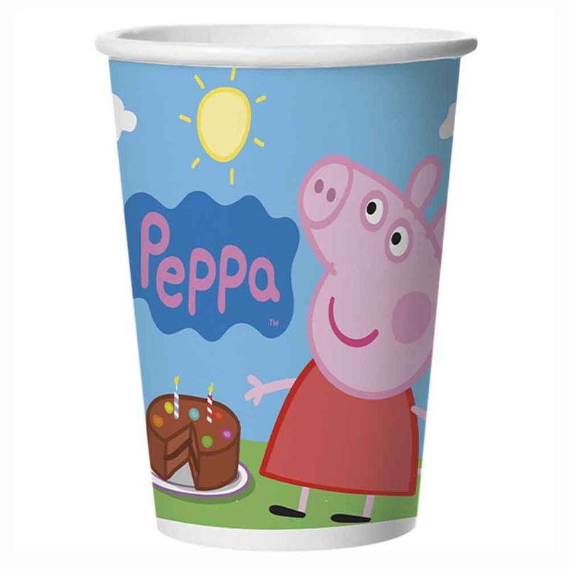 Peppa-Pig-Copo-Papel-180ml-c-12---Regina