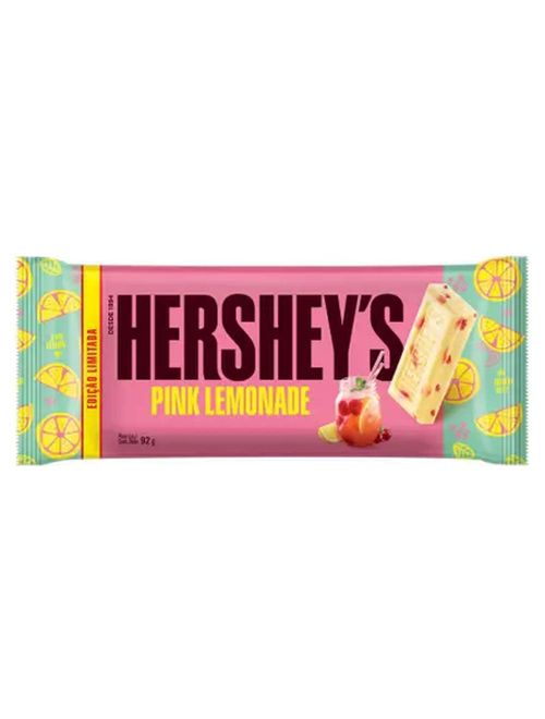 Tablete Chocolate Branco Pink Lemonade 92g - Hersheys