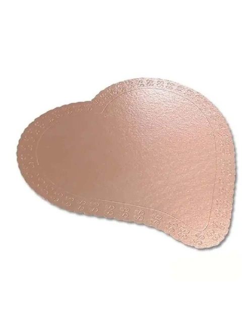 Prato Coração Cake Board Ouro Rosé 32cm - Ultrafest