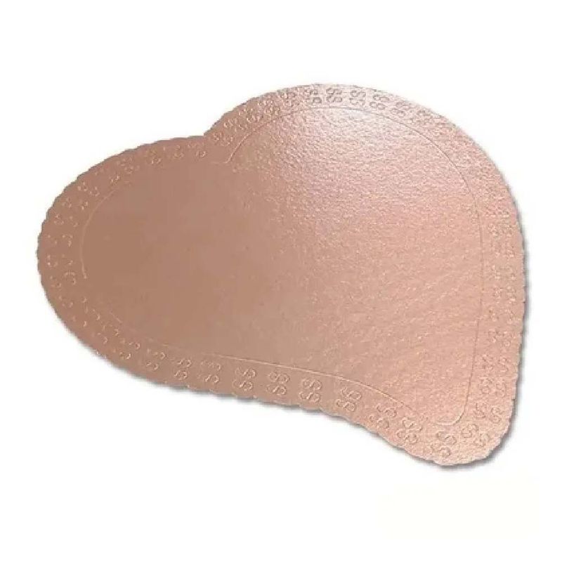 Prato-Coracao-Cake-Board-Ouro-Rose-32cm---Ultrafest