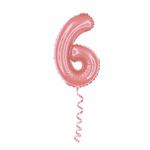Balao-Metalizado-16----40cm-Rose-Gold-Numero-6---Golden