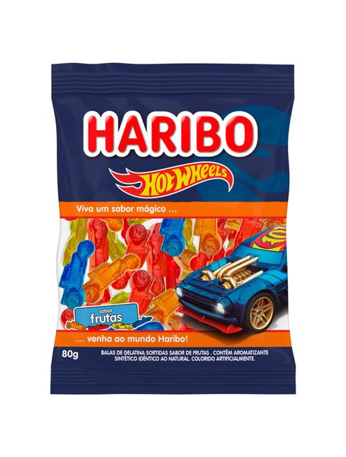 Bala de Gelatina Hot Wheels Futas 80g - Haribo