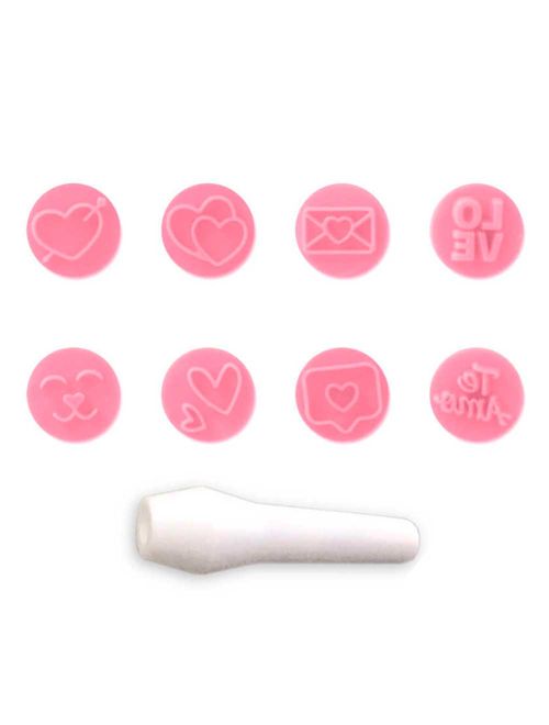 Kit Carimbo para Doces Amor c/9 - Blue Star