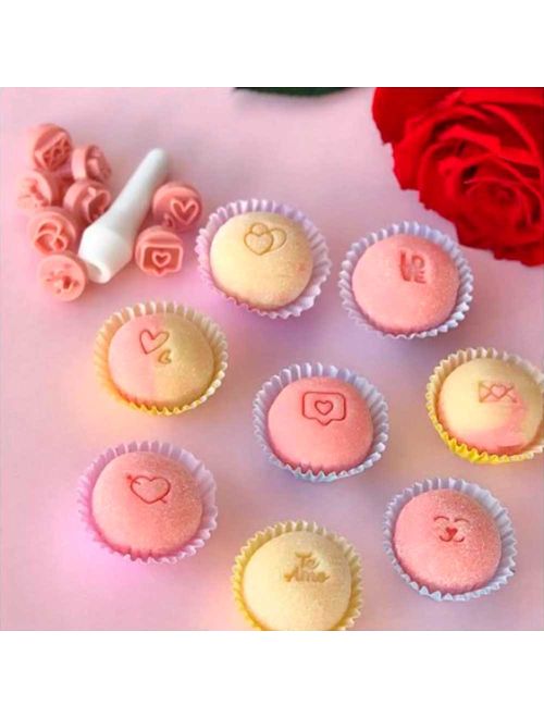 Kit Carimbo para Doces Amor c/9 - Blue Star