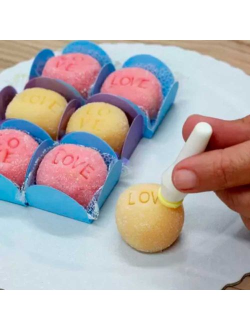 Kit Carimbo para Doces Letras c/35 - Blue Star