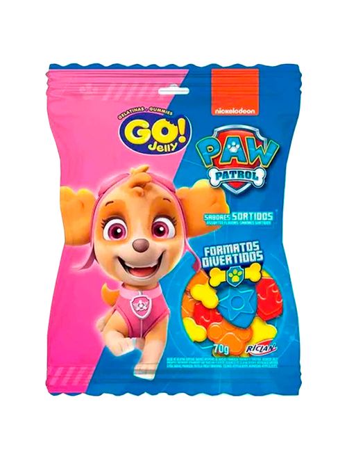 Bala de Gelatina Go! Jelly Patrulha Canina 70g - Riclan