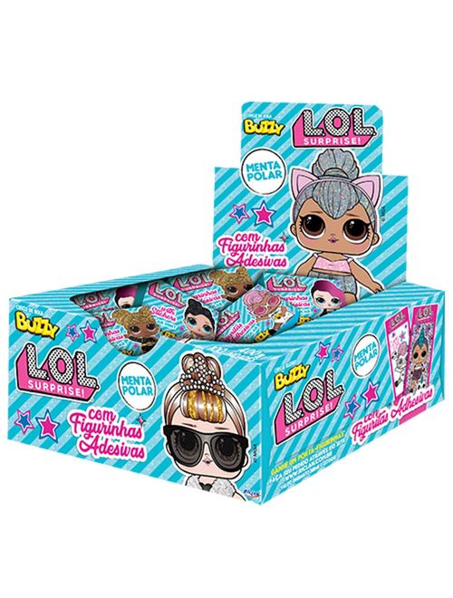 Chiclete Buzzy LOL Surprise Menta Polar c/100 - Riclan