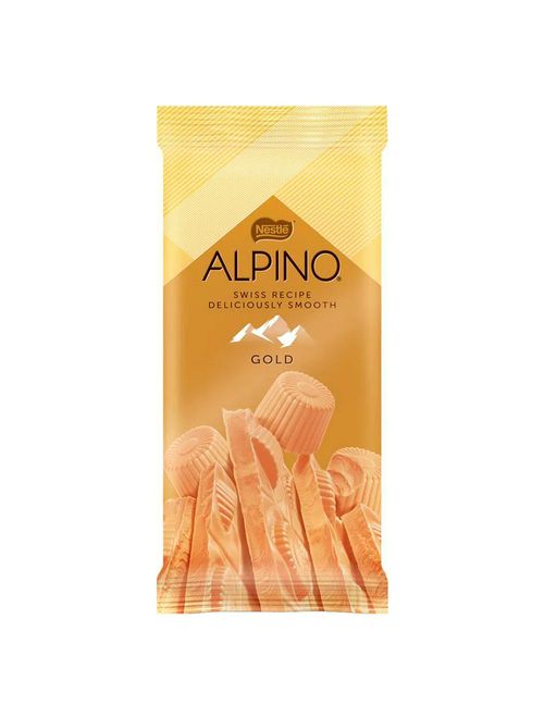 Tablete de Chocolate Branco com Caramelo Alpino Gold 85g - Nestlé