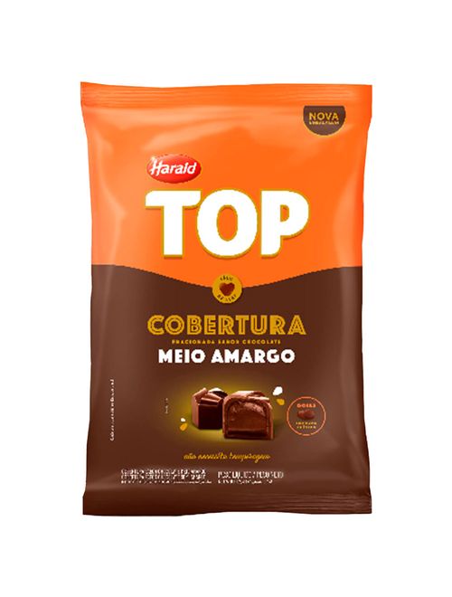 Gotas de Chocolate Fracionado Top Meio Amargo 1,010kg - Harald