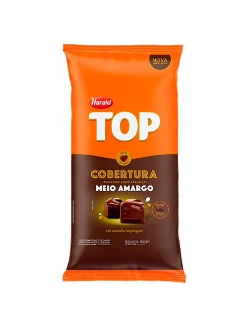 Gotas de Chocolate Fracionado Top Meio Amargo 2,050kg - Harald