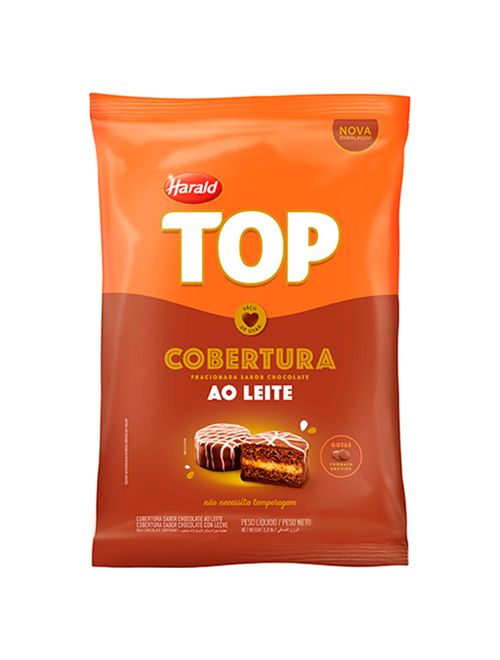 Gotas de Chocolate Fracionado Top Ao Leite 1,010kg - Harald