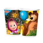 Masha-e-o-Urso-Copo-de-Papel-c-12---Regina